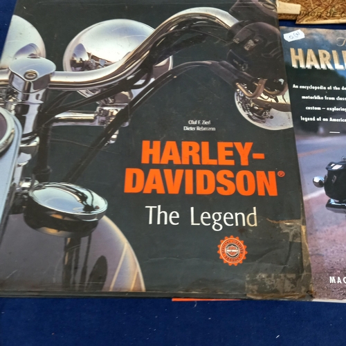 265 - Harley Davidson - The Legend and 2 other Harley Books