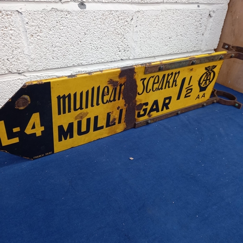 271 - Original Enamel AA Irish Road Sign 