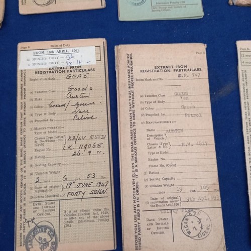 276 - Collection of Old Vehicle Registration Books