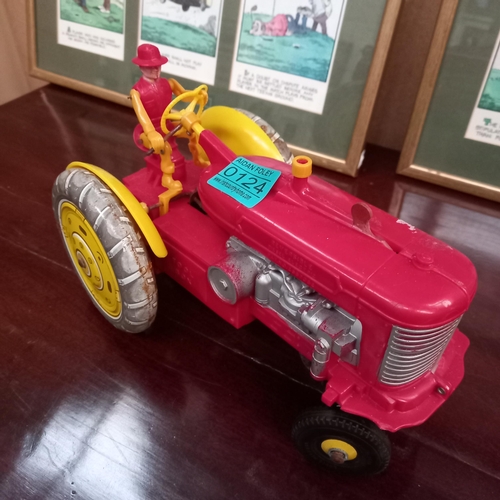 124 - Vintage Metal Frame an Plastic Tractor