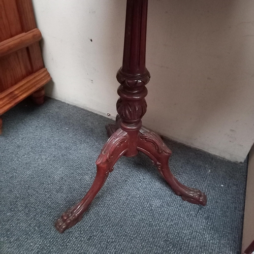 134 - Vintage Walnut Occasional Table on a good carved base