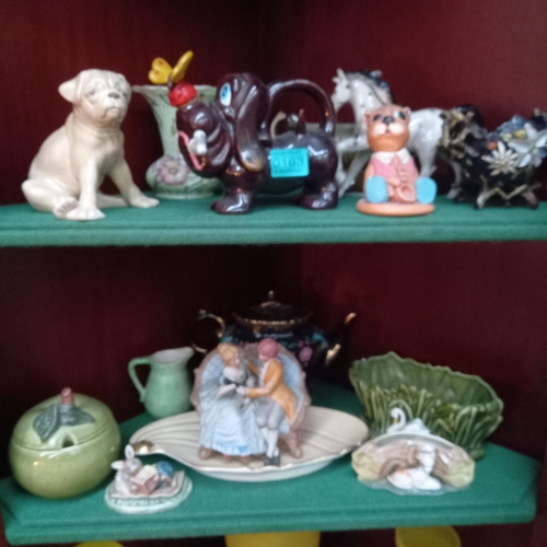 163 - 2 Shelves of Various Ornaments