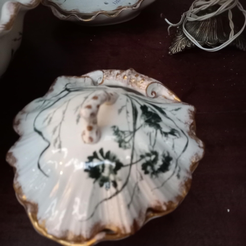 168 - Victorian Porcelain Bathroom Set including Soap Dishes