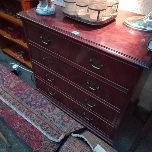 201 - Vintage Mahogany Chest of 4 Drawers in Georgian style