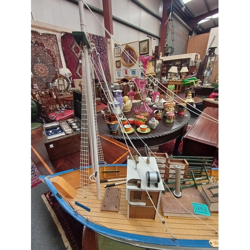 262 - Large Wooden Model of a Trawler