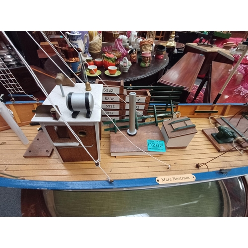 262 - Large Wooden Model of a Trawler