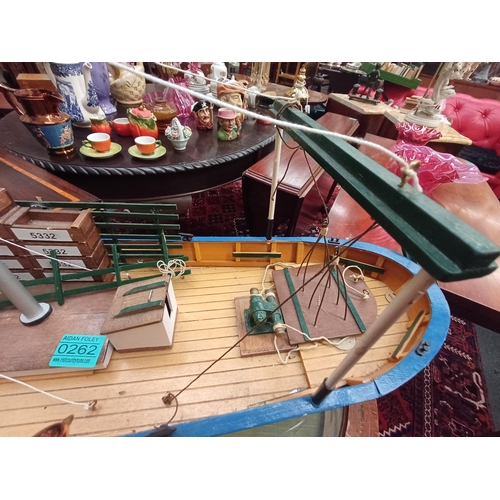 262 - Large Wooden Model of a Trawler