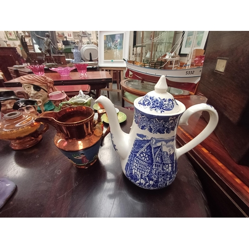 267 - Good Collection of pottery and porcelain including Toby jugs