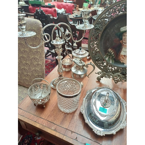 287 - Good Collection of Silver Plate including Candelabra