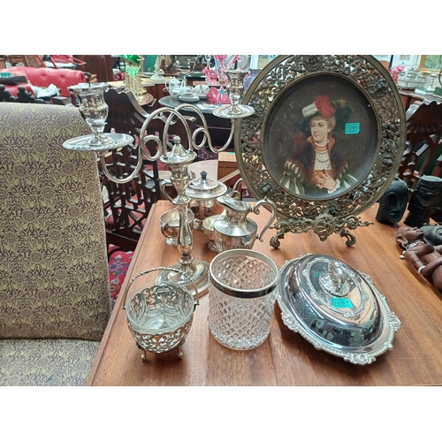 287 - Good Collection of Silver Plate including Candelabra