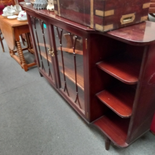 338 - Vintage Mahogany Cabinet or Floor Bookcase