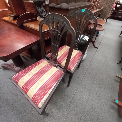 354 - Pair of 19th Century Mahogany Occasional Chairs - Hepplewhite Style