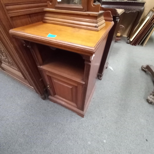 358 - Late Victorian Mahogany Bedside Locker