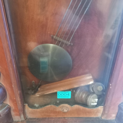 4 - Late 19th Century Walnut Vienna Wall Clock for restoration