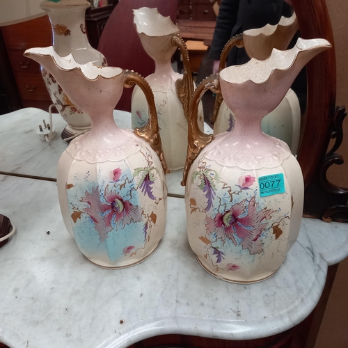 77 - Pair of Edwardian Vases