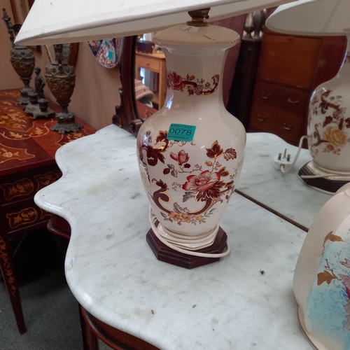 78 - Masons Porcelain Table Lamp