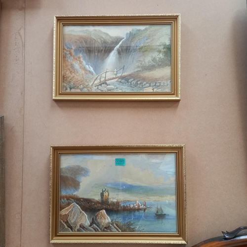 80 - Framed Pair of Continental Prints