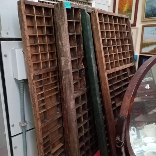 509 - Collection of Victorian Pine Printers Trays