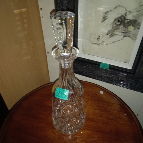 594 - Waterford Cut Glass Decanter