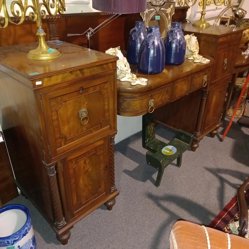 622 - Regency Mahogany Pedestal Sideboard