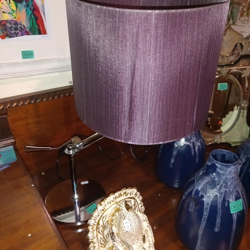 627 - Adjustable Chrome Table Lamp