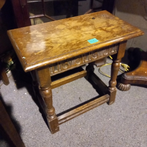 640 - Edwardian Oak Stool