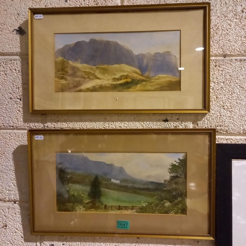 647 - McGoveran - Pair of Landscapes Watercolours