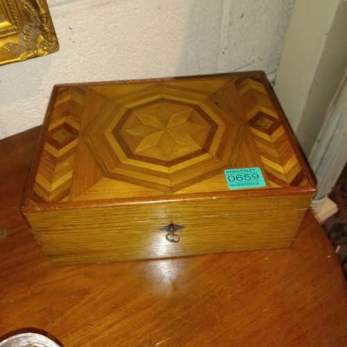 659 - Marquetry Inlaid Box