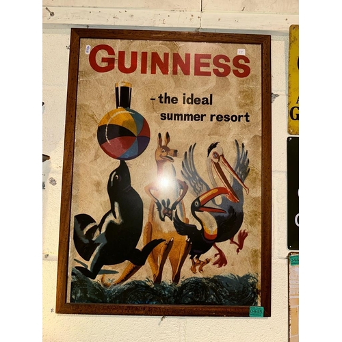 445 - Framed Guinness Print on Metal