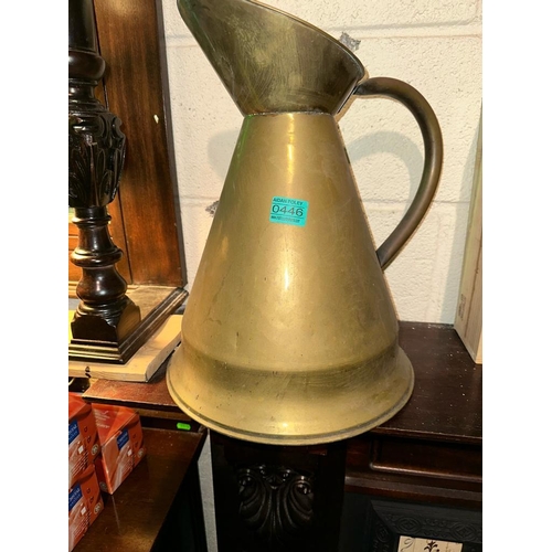 446 - Large Brass Pitcher Jug