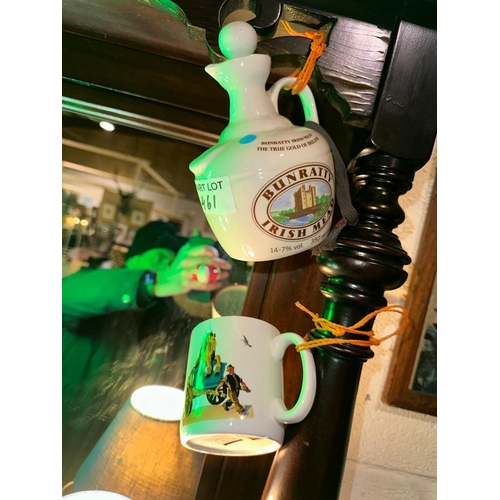 461 - Large Guinness Jug, Guinness Mug and a Bunratty Irish Mead Ceramic Jug