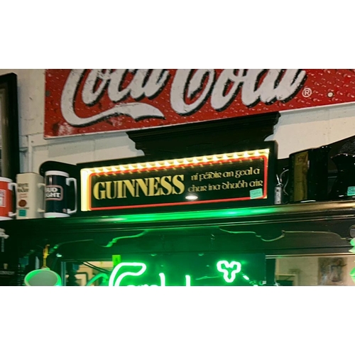 464 - Original Guinness Stick on Glass in Box light - LED battery