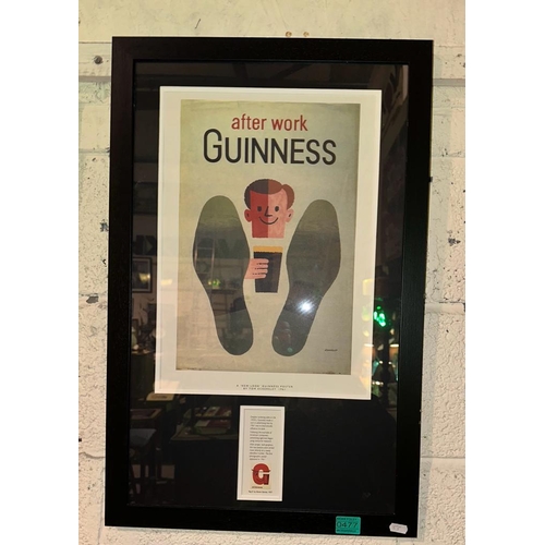 477 - Framed After work Guinness Print - The Story of Guinness 