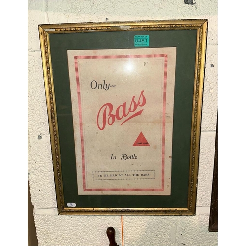 481 - Bass Advertisement in Frame