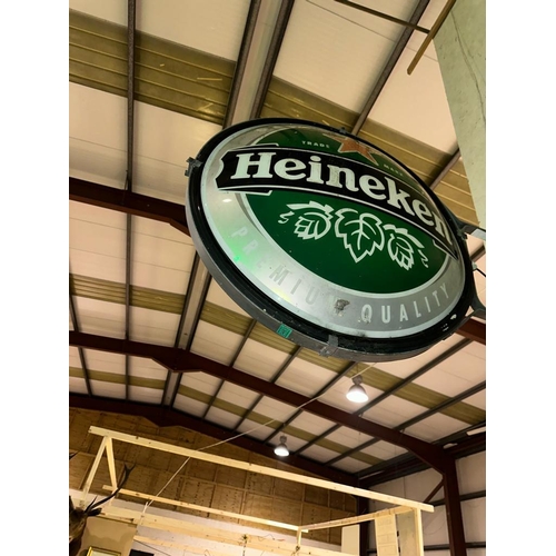 483 - Double Sided Outdoor Heineken Sign - Light not working