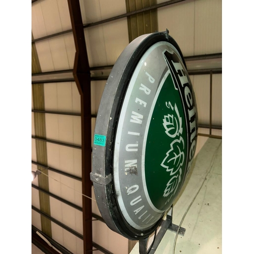 483 - Double Sided Outdoor Heineken Sign - Light not working