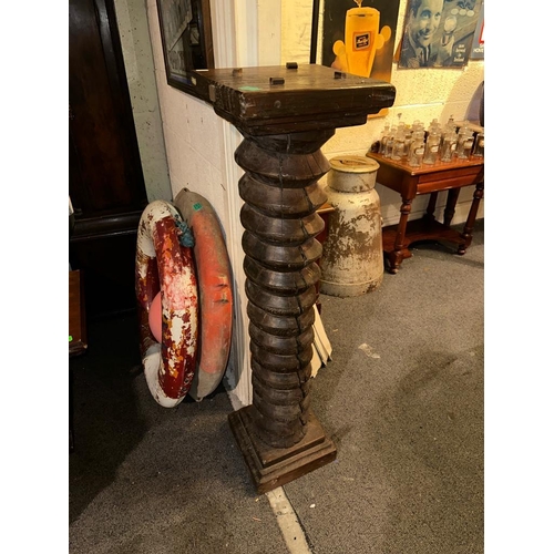 486 - 19th Century Oak Torchere Stand