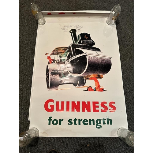 491 - 3 Large Guinness Prints and one Large Flahavans Porridge Oats Bag