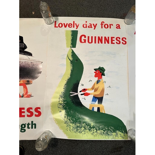 491 - 3 Large Guinness Prints and one Large Flahavans Porridge Oats Bag