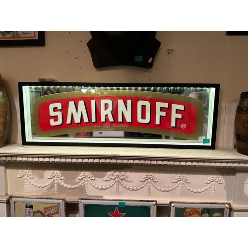 910 - Smirnoff LED Light Up Display Box - battery operated