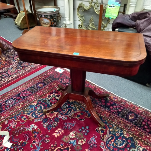 728 - Regency Mahogany Games Table