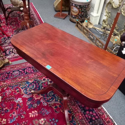 728 - Regency Mahogany Games Table