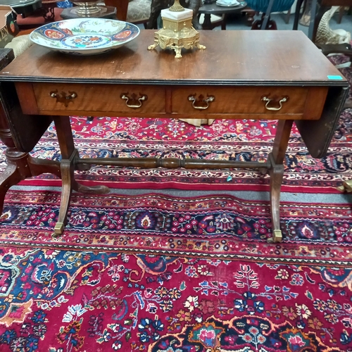 731 - Vintage Mahogany Sofa Table in regency style