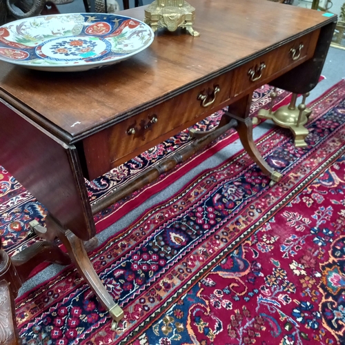 731 - Vintage Mahogany Sofa Table in regency style