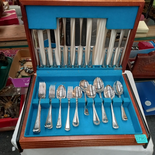 790 - Cased Canteen of Cutlery - incomplete