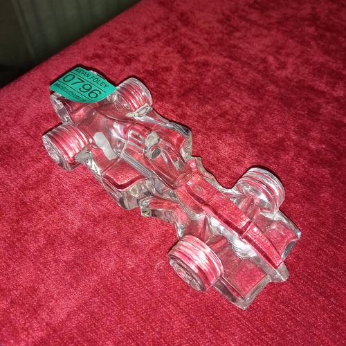 796 - Waterford Glass Model of a Racing Car - 16cm Long