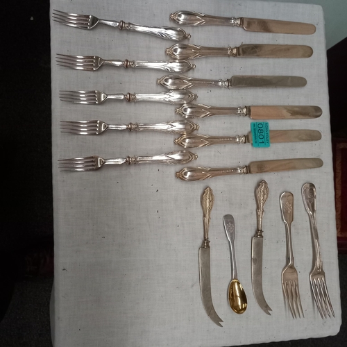 801 - Collection of Silver Handles Knives, Forks and others