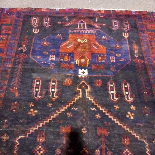 831 - Persian Handwoven Full Pile Runner - repaired 330cm x 145cm