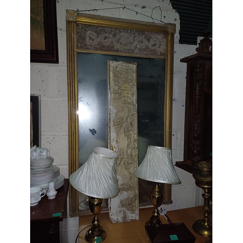 9 - Regency Gilt Pier Mirror for restoration - 140cm W x 78cm H