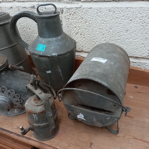 14 - Mixed lot to include Metal Tankards etc (Tallest 40cm)